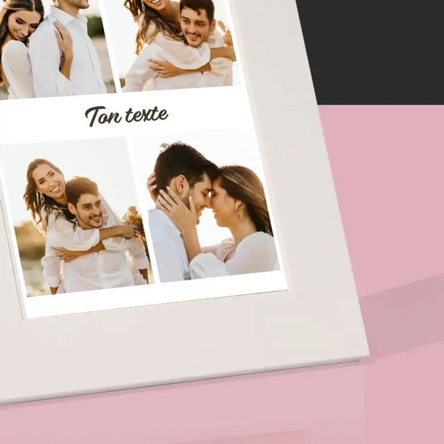 Collage Photo: 4 Photo Et Texte - Cadre Photo