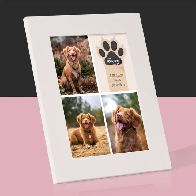 Collage Photo: Le Meilleur Chien - Cadre Photo