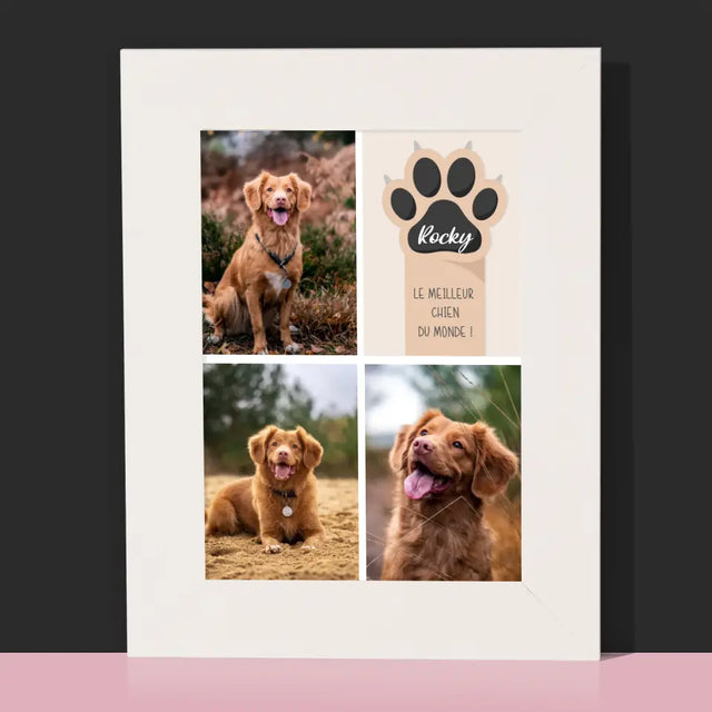 Collage Photo: Le Meilleur Chien - Cadre Photo