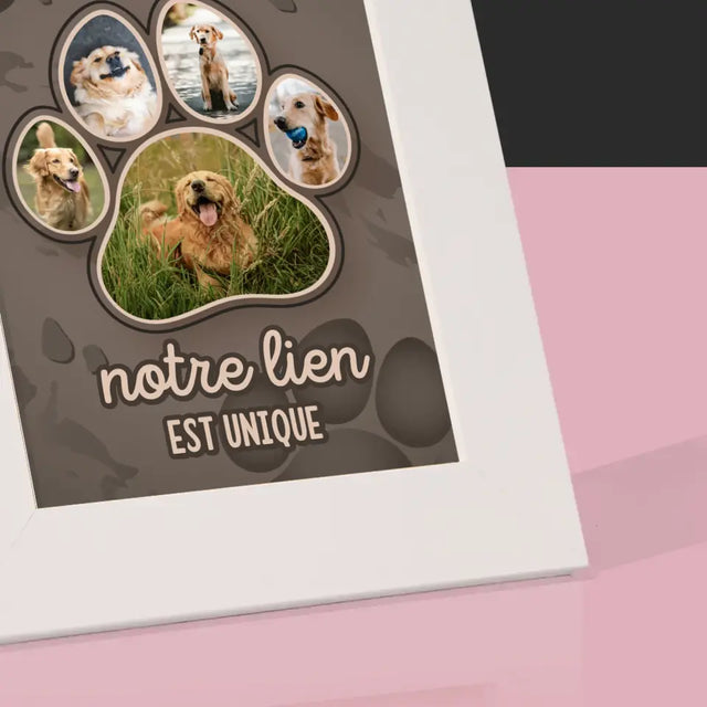 Forme Des Photos: Empreinte De Patte - Cadre Photo