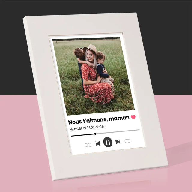 Photo Et Texte: Nous T'Aimons, Maman - Cadre Photo