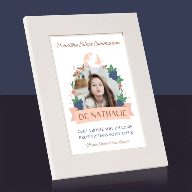 Photo Et Texte: Bonté Dans Le Cœur, La Communion - Cadre Photo