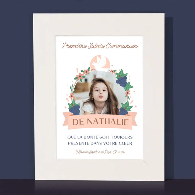 Photo Et Texte: Bonté Dans Le Cœur, La Communion - Cadre Photo