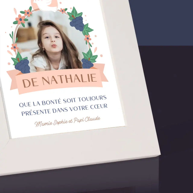 Photo Et Texte: Bonté Dans Le Cœur, La Communion - Cadre Photo