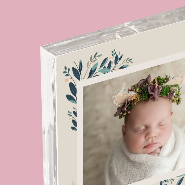 Acte De Naissance De L'Enfant: Métrique, Les Fleurs - Bloc Acrylique