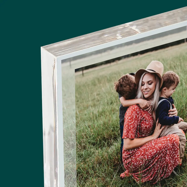 Photo Et Texte: Nous T'Aimons, Maman - Bloc Acrylique