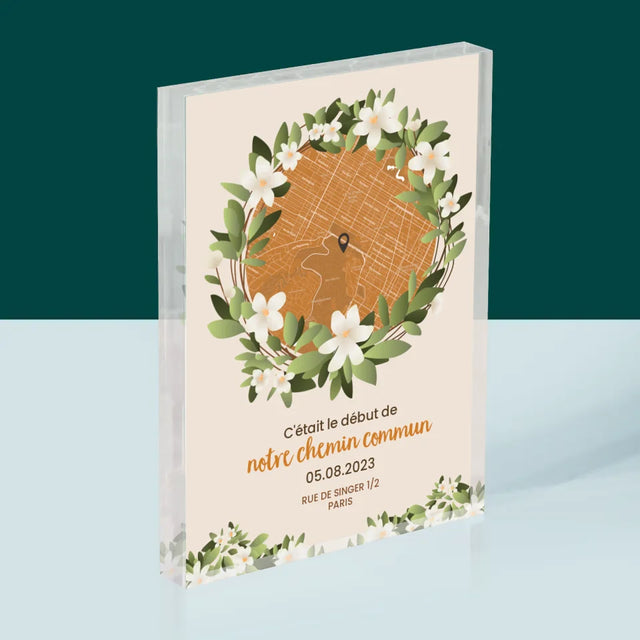 Plan De Ville: Le Début D'Un Chemin Commun - Bloc Acrylique