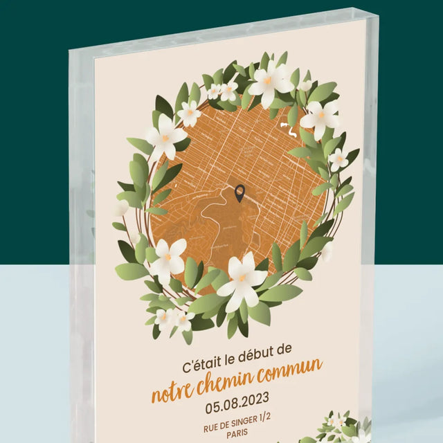 Plan De Ville: Le Début D'Un Chemin Commun - Bloc Acrylique