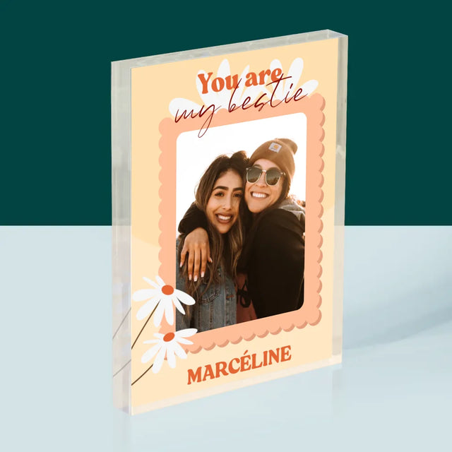 Collage Photo: Photo Besties - Bloc Acrylique