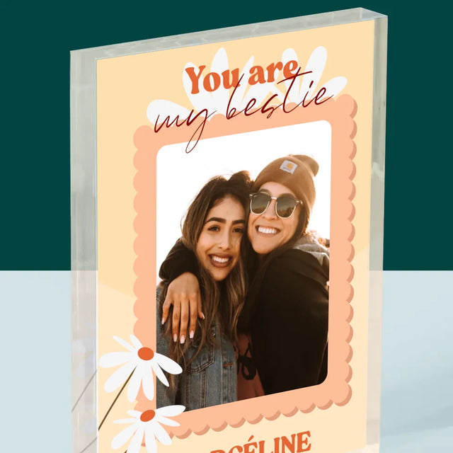 Collage Photo: Photo Besties - Bloc Acrylique