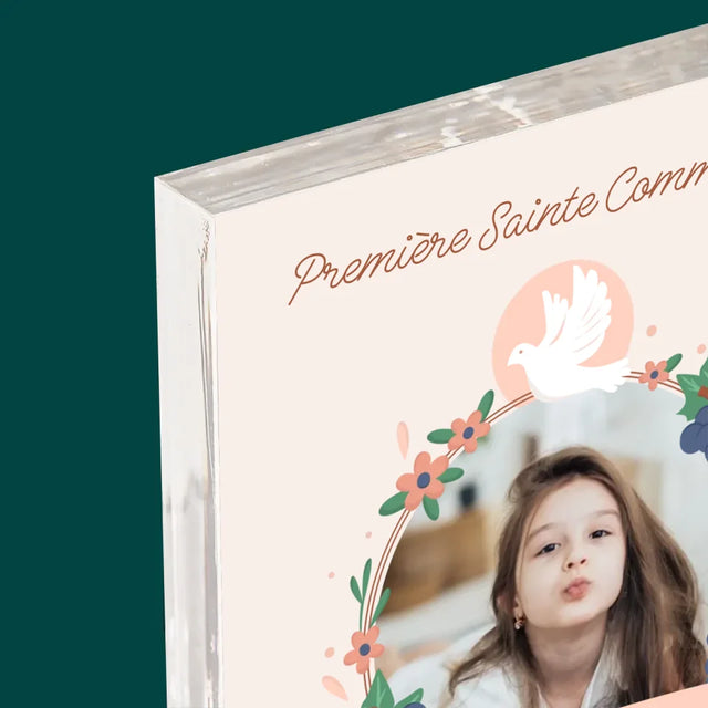 Photo Et Texte: Bonté Dans Le Cœur, La Communion - Bloc Acrylique