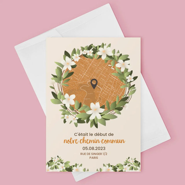 Plan De Ville: Le Début D'Un Chemin Commun - Carte De Vœux