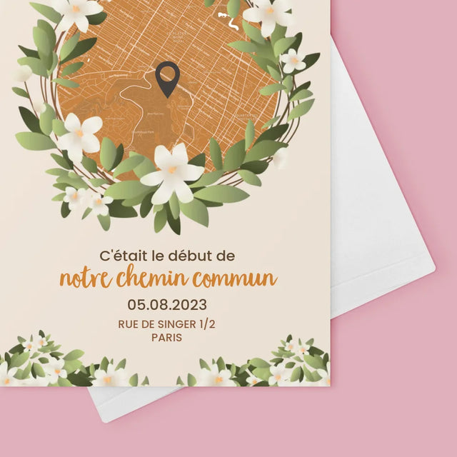 Plan De Ville: Le Début D'Un Chemin Commun - Carte De Vœux