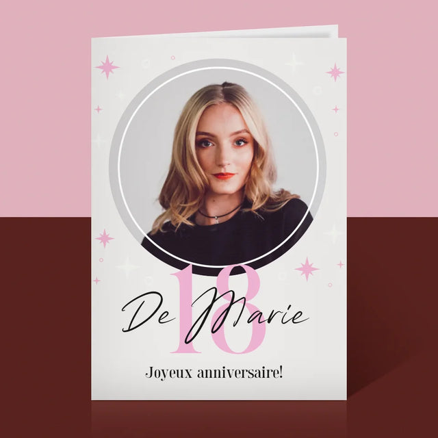 Photo Et Texte: 18, Les Étoiles - Carte De Vœux