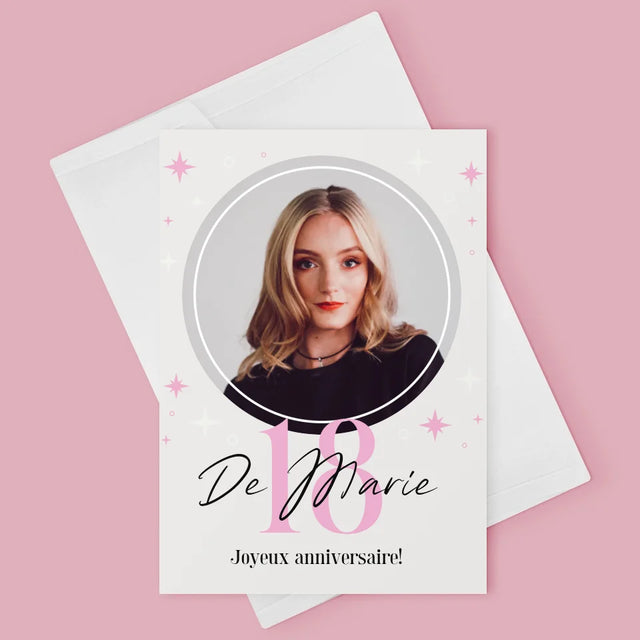 Photo Et Texte: 18, Les Étoiles - Carte De Vœux