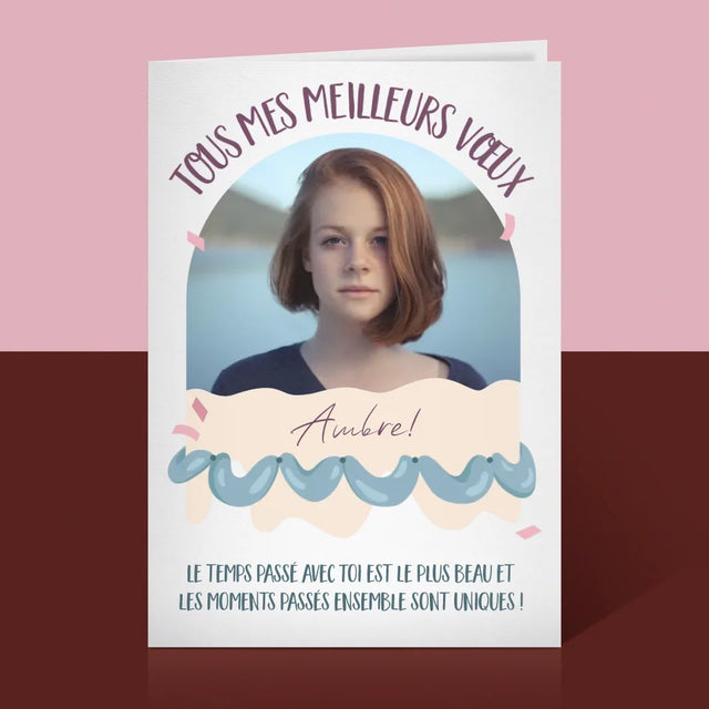 Photo Et Texte: L'Anniversaire - Carte De Vœux