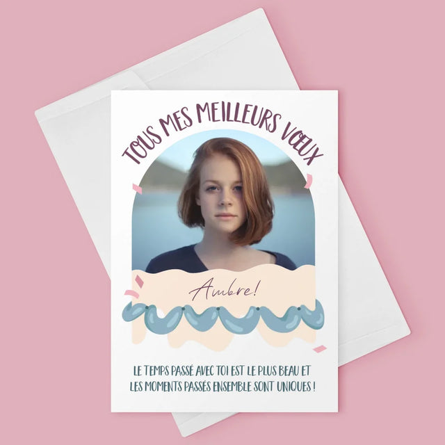 Photo Et Texte: L'Anniversaire - Carte De Vœux