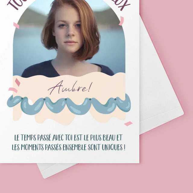 Photo Et Texte: L'Anniversaire - Carte De Vœux