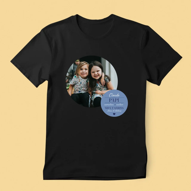 Collage Photo: Cher Grand-Père - T-Shirt Pour Hommes