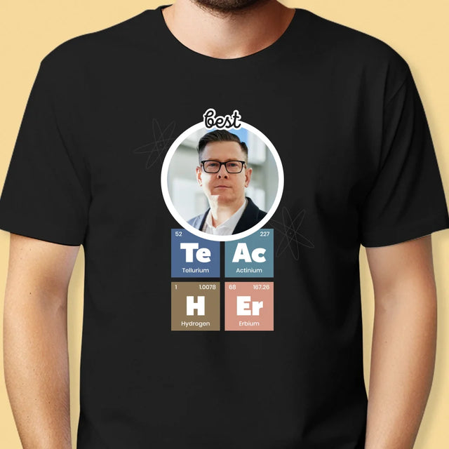 Photo Et Texte: Teacher Les Éléments - T-Shirt Pour Hommes