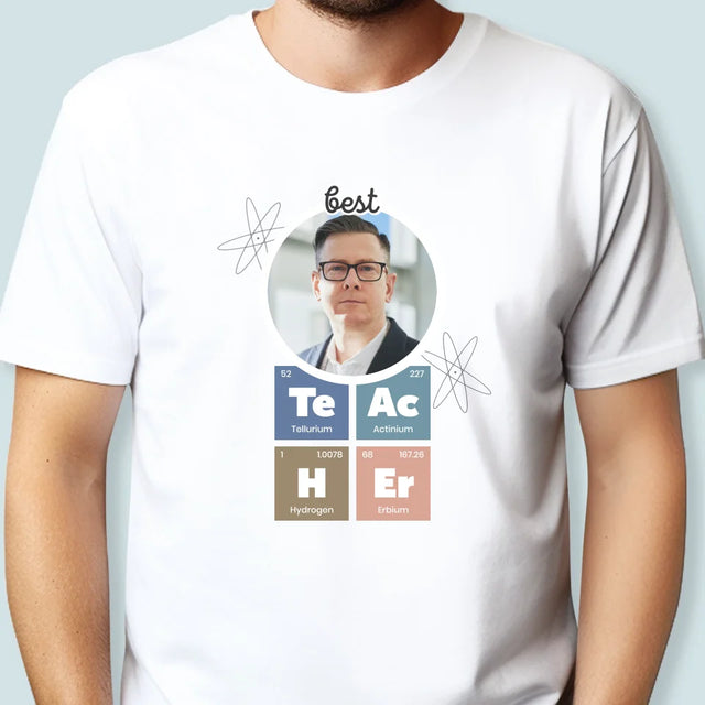 Photo Et Texte: Teacher Les Éléments - T-Shirt Pour Hommes