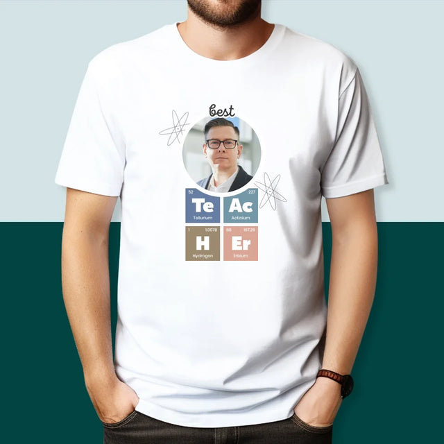 Photo Et Texte: Teacher Les Éléments - T-Shirt Pour Hommes