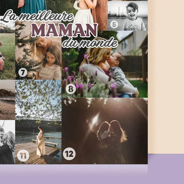 Collage Photo: La Meilleure Maman Du Monde - Affiche