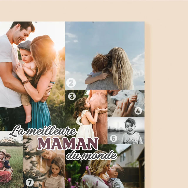 Collage Photo: La Meilleure Maman Du Monde - Affiche