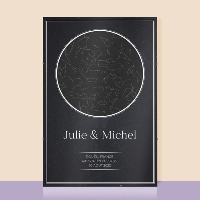 Carte Des Étoiles: Pour Les Amoureux - Affiche