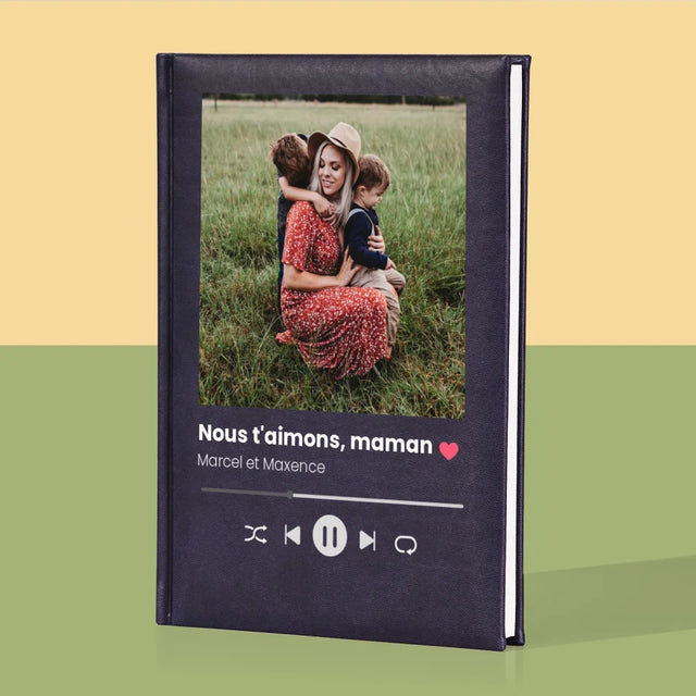Photo Et Texte: Nous T'Aimons, Maman - Cahier De Notes
