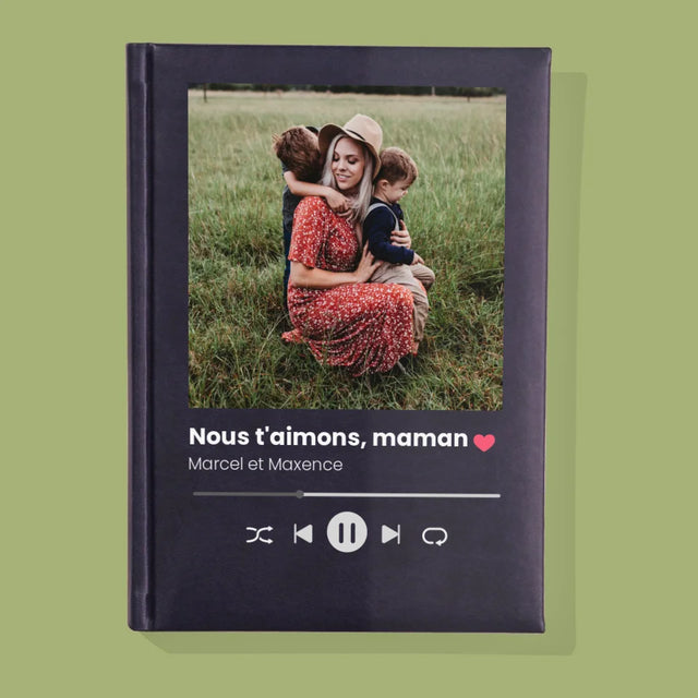 Photo Et Texte: Nous T'Aimons, Maman - Cahier De Notes
