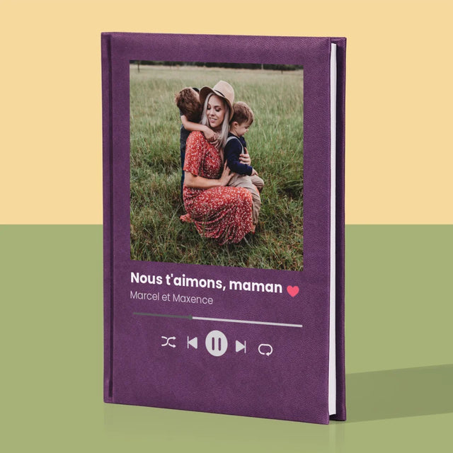 Photo Et Texte: Nous T'Aimons, Maman - Cahier De Notes