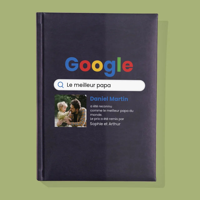 Photo Et Texte: Meilleur Père Résultat Google - Cahier De Notes