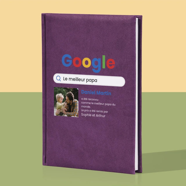 Photo Et Texte: Meilleur Père Résultat Google - Cahier De Notes