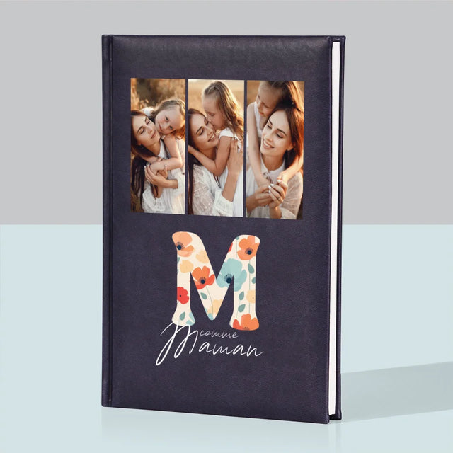 Collage photo: M comme maman - Cahier de notes