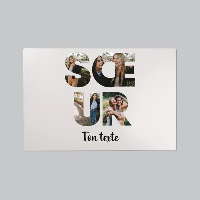 Collage Photo De Lettre: La Sœur De Tes Photos - Sous-Main Bureau