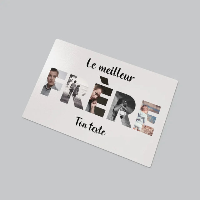 Collage Photo De Lettre: Frère De Tes Photos - Sous-Main Bureau