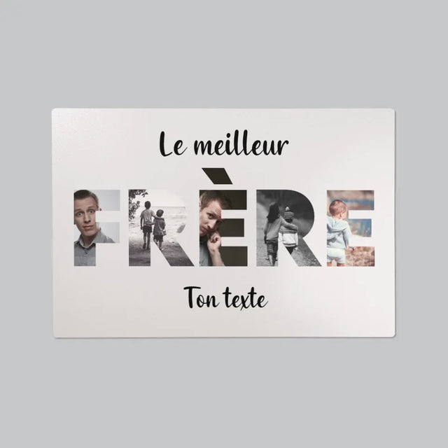 Collage Photo De Lettre: Frère De Tes Photos - Sous-Main Bureau