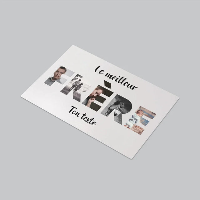 Collage Photo De Lettre: Frère De Tes Photos - Sous-Main Bureau