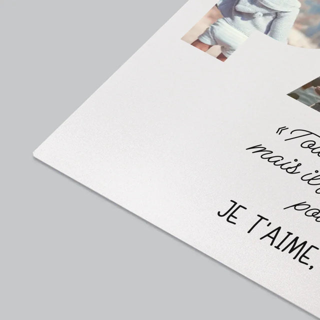 Collage Photo De Lettre: Mon Papa Extraordinaire - Sous-Main Bureau