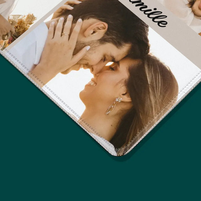 Collage Photo: 4 Photo Et Texte - Tapis De Souris