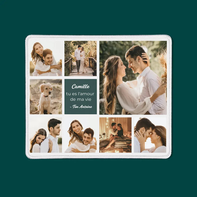Collage Photo: Collage D'Amour - Tapis De Souris