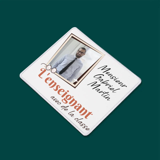 Photo Et Texte: L'Enseignant Avec De La Classe - Tapis De Souris