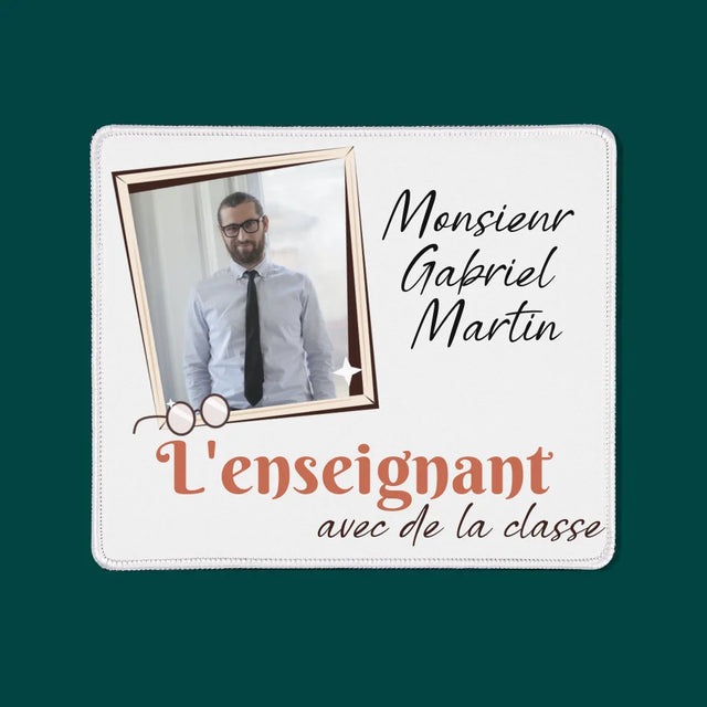 Photo Et Texte: L'Enseignant Avec De La Classe - Tapis De Souris