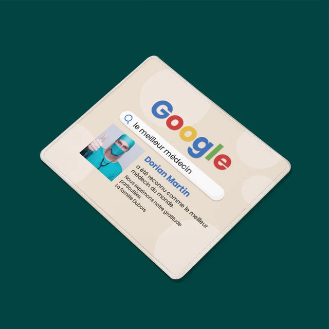 Photo Et Texte: Meilleur Médecin Résultat Google - Tapis De Souris