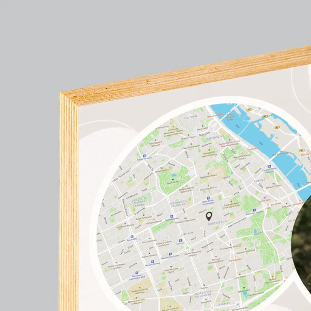 Plan De Ville: Maintenant Et Pour Toujours - Impression Sur Bois