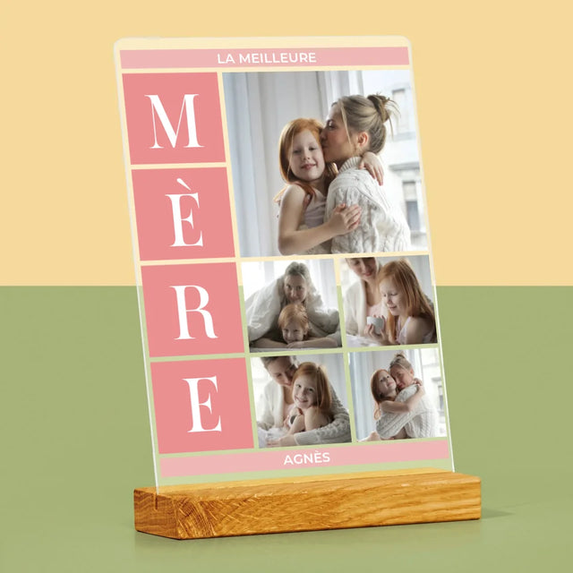 Collage Photo: Meilleure Maman, Collage - Impression Sur Verre Acrylique