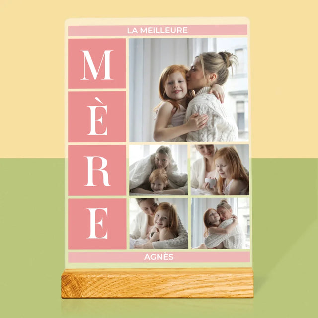 Collage Photo: Meilleure Maman, Collage - Impression Sur Verre Acrylique