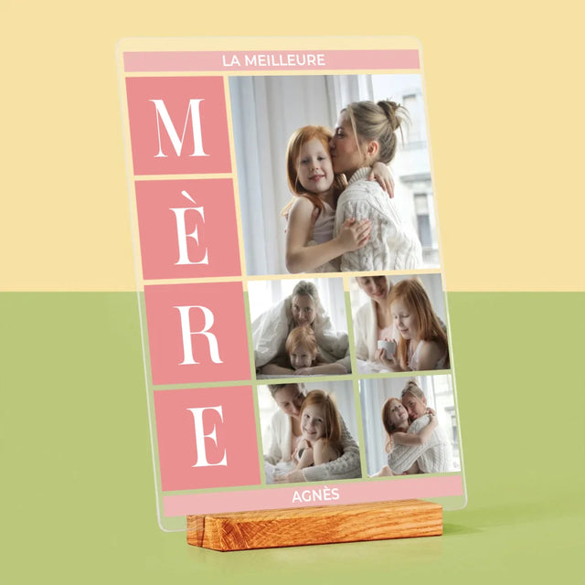 Collage Photo: Meilleure Maman, Collage - Impression Sur Verre Acrylique