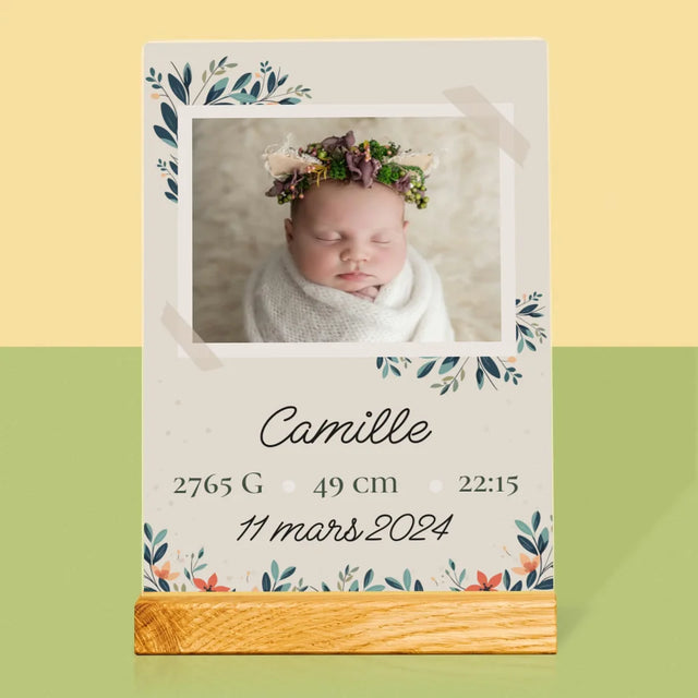 L'Acte De Naissance De L'Enfant: Métrique, Les Fleurs - Impression Sur Verre Acrylique